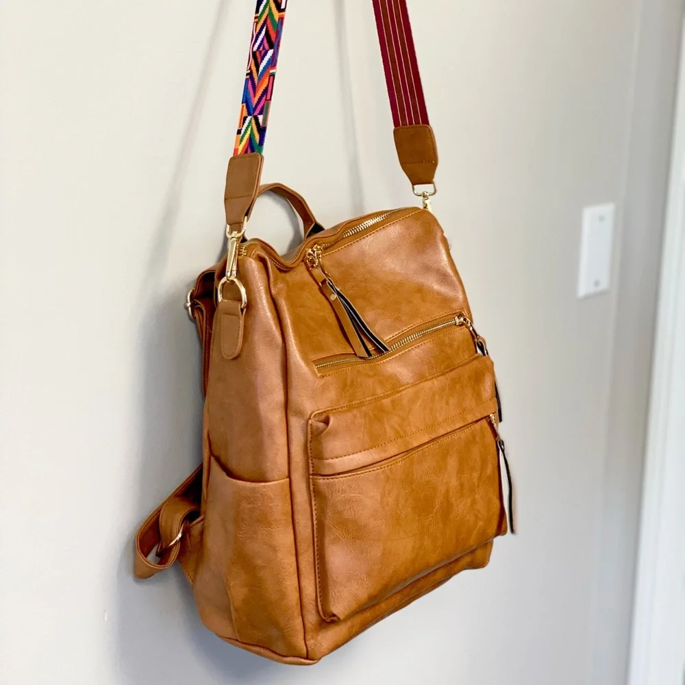 Brand NEW Camden Convertible Backpack in Camel 🧡 - Picture 14 of 16
